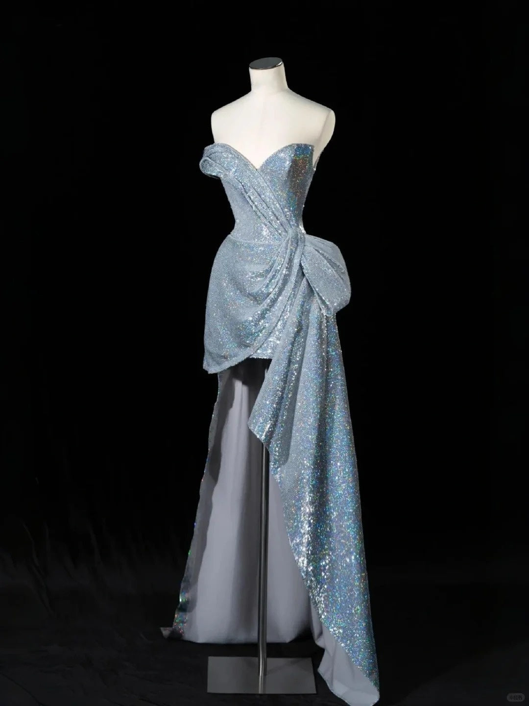 šFuture space silver short starry bright romantic ball gown evening dress homecoming dress birthday dress prom dress gh4354