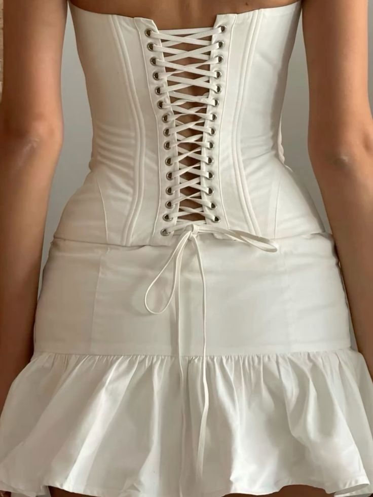 Girlhomeshops-White Short Satin Homecoming Dress Birthday Dress gh5281