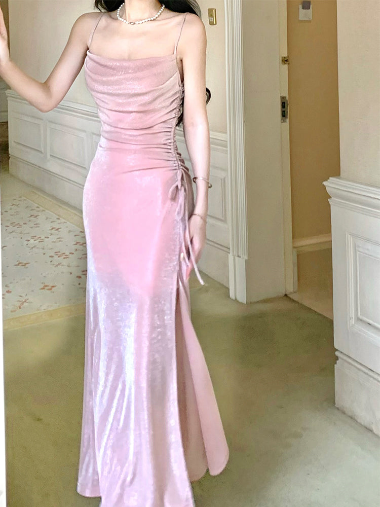 Beautiful Spaghetti Strap Bodycon Dress Sleeveless Prom Dress Quinceañera Prom Dress ED01757