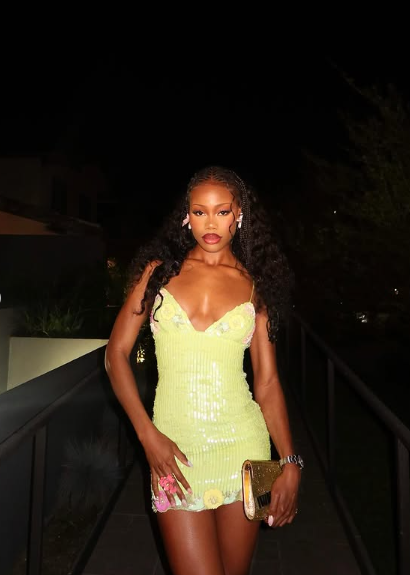 Sexy Suspender Yellow Sequin Hip 19th Birthday Homecoming Dress cc3774