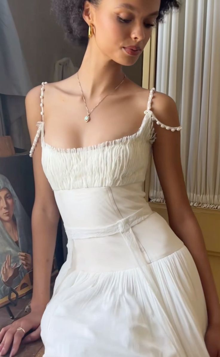 Vintage Elegant Ivory A-Line Spaghetti Strap Square Neck Tulle Long Prom Dress Evening Dress cc5248