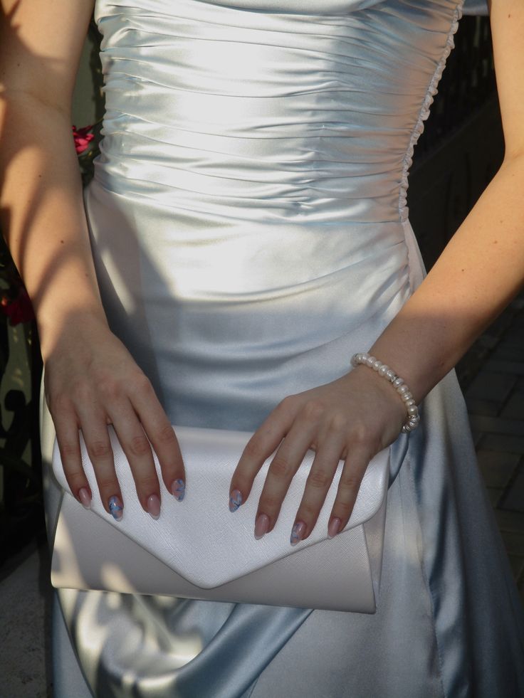 Elegant Ice Blue Off-the-shoulder Strapless Ruffled Split Satin Long Prom Dress Evening Dress cc5257