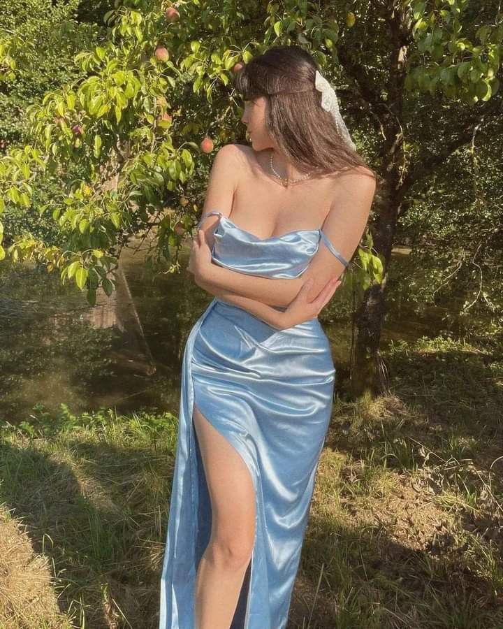 Simple Mermaid Off The Shoulder Neckline Light Blue Long Party Dress Prom Dresses SD2435