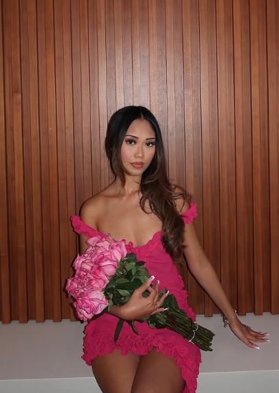 Pink Low Neck Ruffle Irregular Skirt Backless Short Prom Dress Birthday Party Dress HZ1024