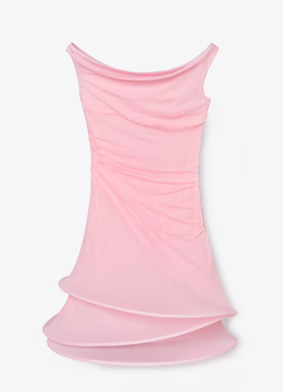 Chic Pink Strapless Sleeveless Short Party Dress Homecoming Dress HZ1024