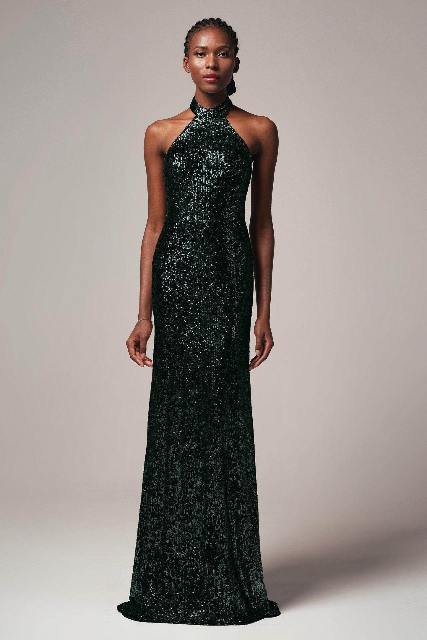 Sheath-Column Floor Length Sequined Dress CB0401