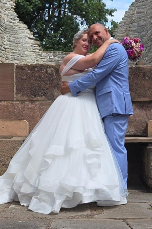 Plus Size Ball Gown Wedding Dresses Off-the-Shoulder