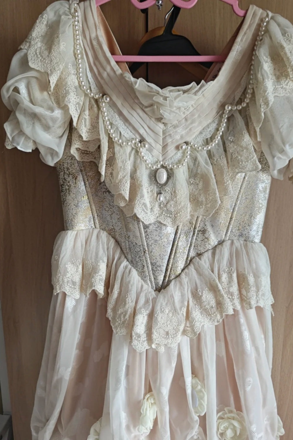 girlhomeshops-White Princess Palace Tulle Long and Ground Ball Dress Adult Ceremony Dress gh5906