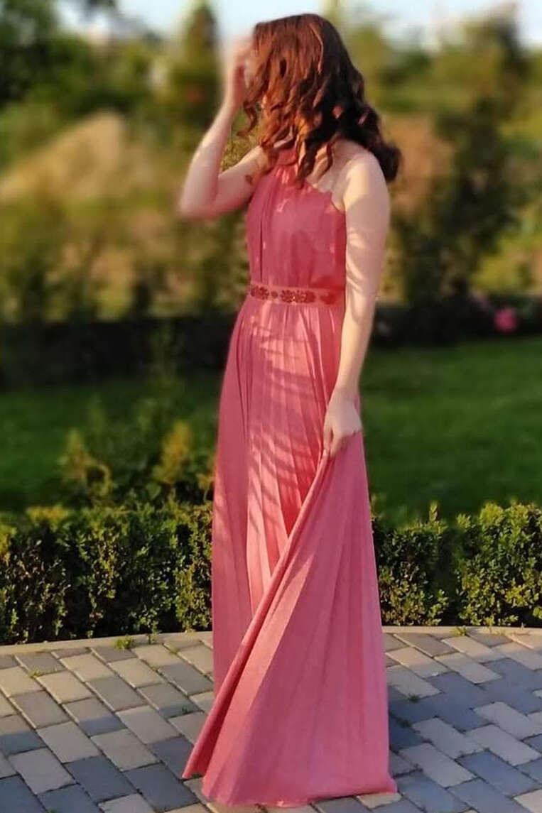 One Shoulder Sheath Red Long Bridesmaid Dress