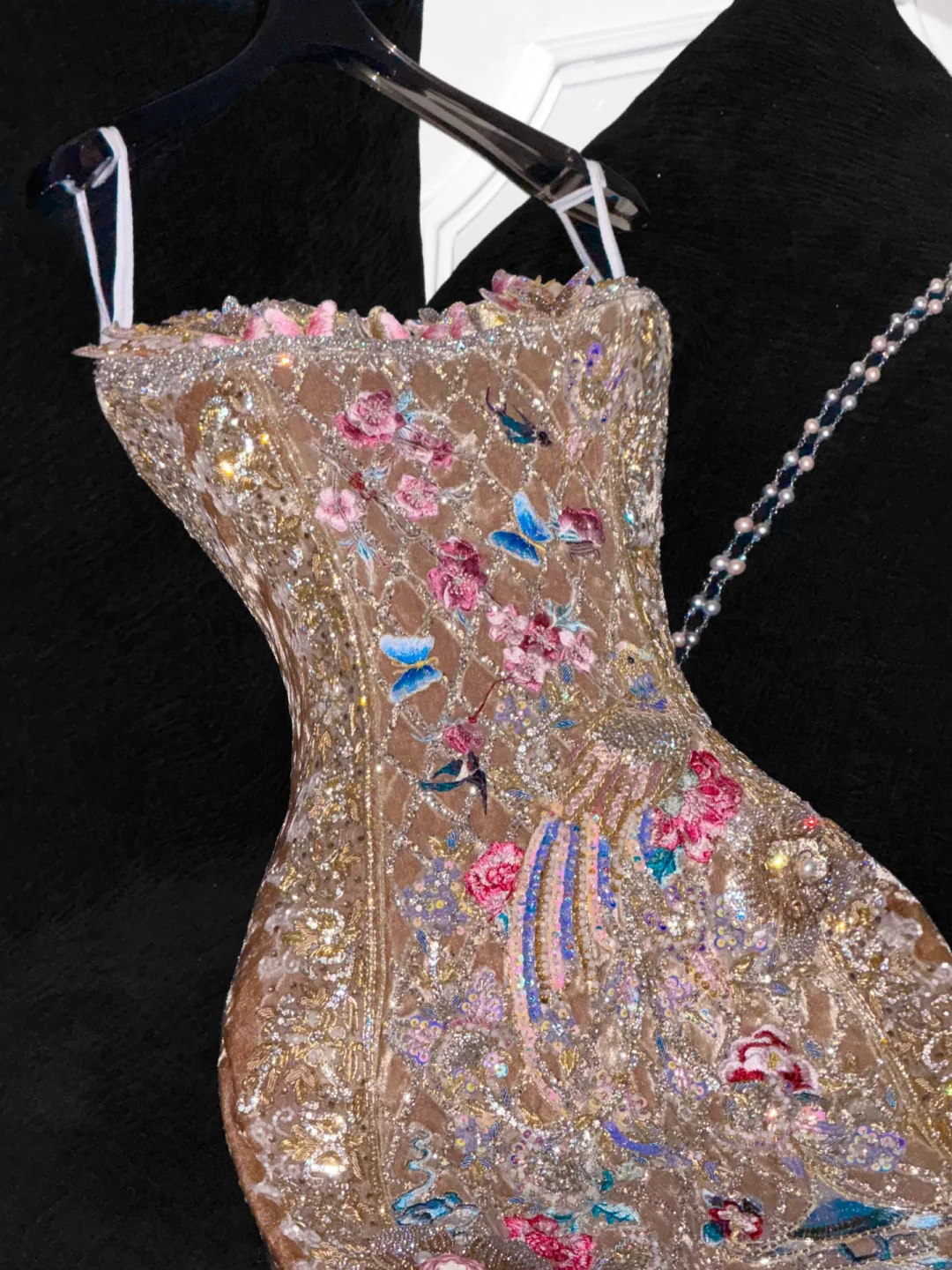Gorgeous Shiny Beaded Exquisite Embroidery Mermaid Long Evening Dress Prom Dresses HZ1024