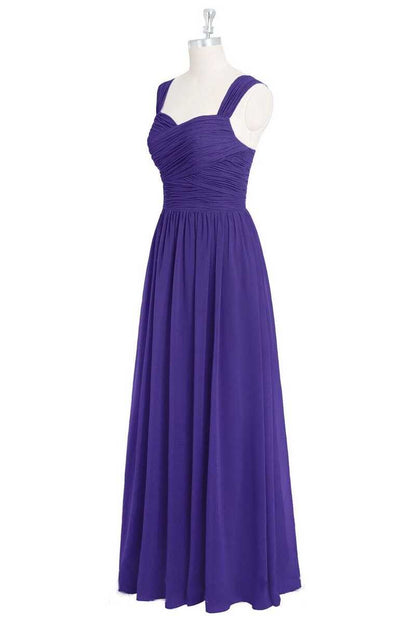 Regency Sweetheart Backless A-Line Long Bridesmaid Dress