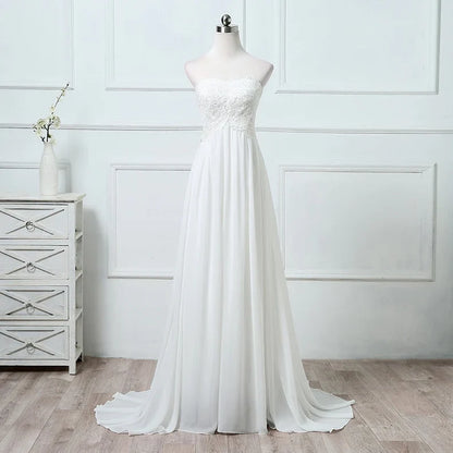 Long Suknia ślubna Vestidos Satin Wedding Dress Formal Simple Vestido De Novia Bride To Be