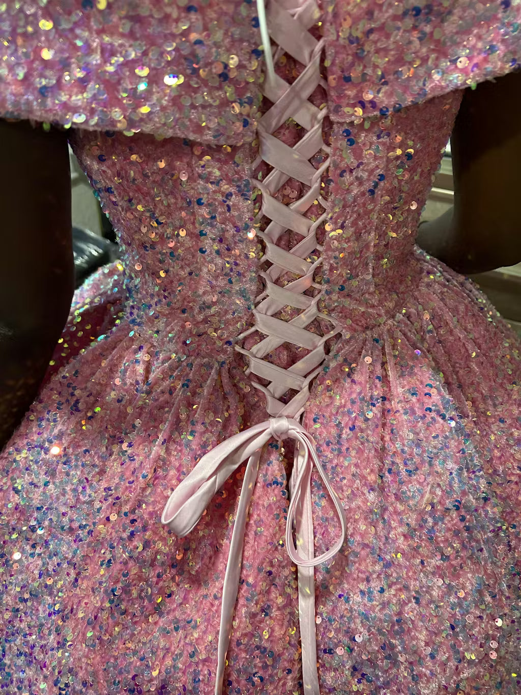 Burgundy Quinceanera Dress Off The Shoulder Sequins Ball Gown Sweet 16 Dress c2562