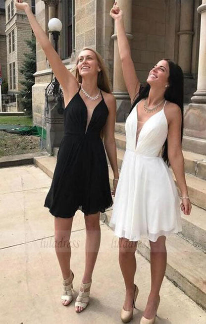 Chiffon Homecoming Dress,Sexy Homecoming Dress,Simple Homecoming Dress