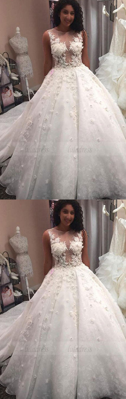 Lace Wedding Dresses Ball Gowns For Bride