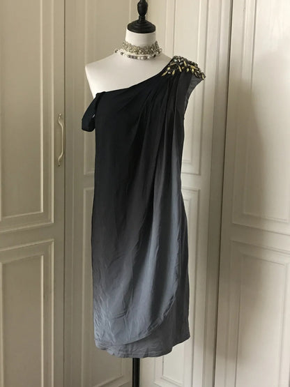 ✨Beautiful dreamy gradient retro small dress short homecoming dress dress skirt prom dress evening dress prom dress gh4334