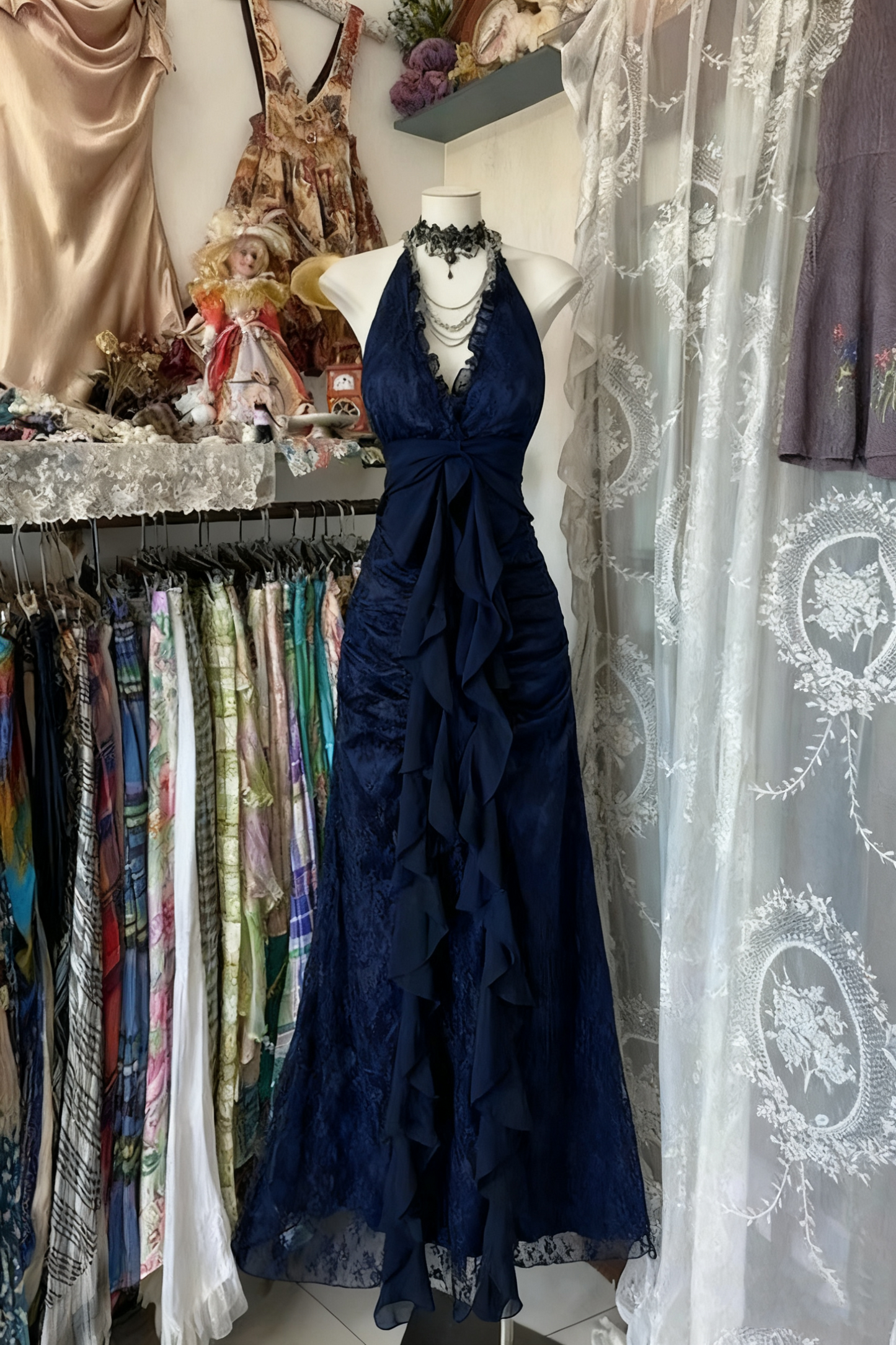 Black/Red Sweet Vintage Fashion Backless Long A-Line Chiffon Tulle Ball Gown Evening Dress Birthday Dress gh4244