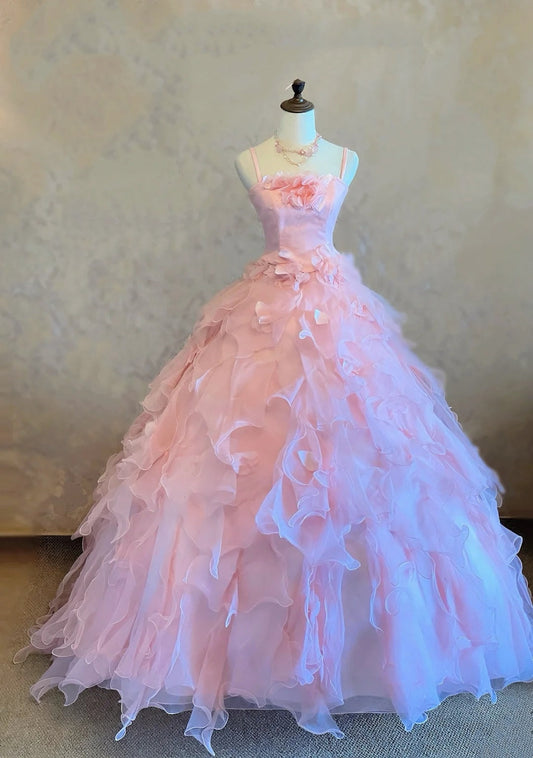 Pink long ball dress gh6918