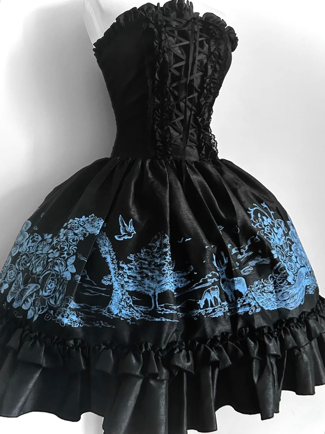 Girlhomeshops-Black princess fashion short chiffon homecoming dress birthday party dress gh5418