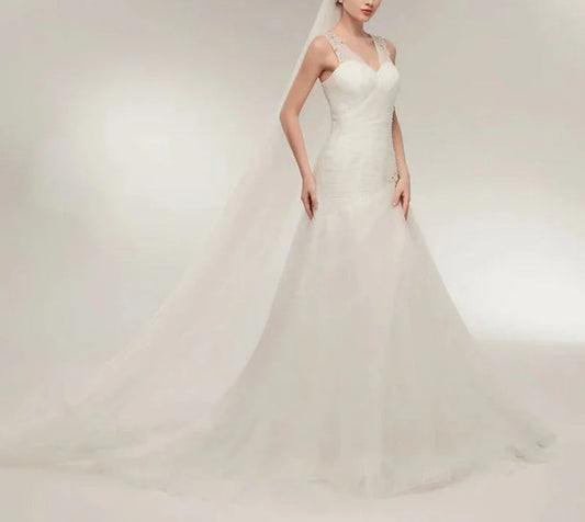 Bohemian Wedding Dress Long Sleeve V-Neck Floor Length Chiffon A-Line lace Back Bridal Gowns With Belt Charming For Women