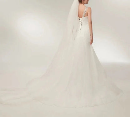 Bohemian Wedding Dress Long Sleeve V-Neck Floor Length Chiffon A-Line lace Back Bridal Gowns With Belt Charming For Women