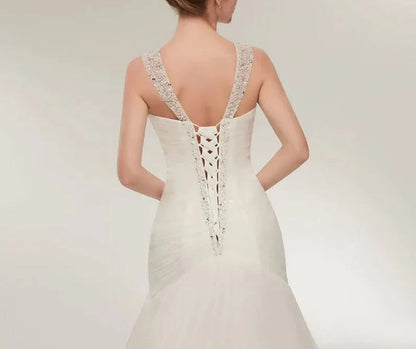 Bohemian Wedding Dress Long Sleeve V-Neck Floor Length Chiffon A-Line lace Back Bridal Gowns With Belt Charming For Women