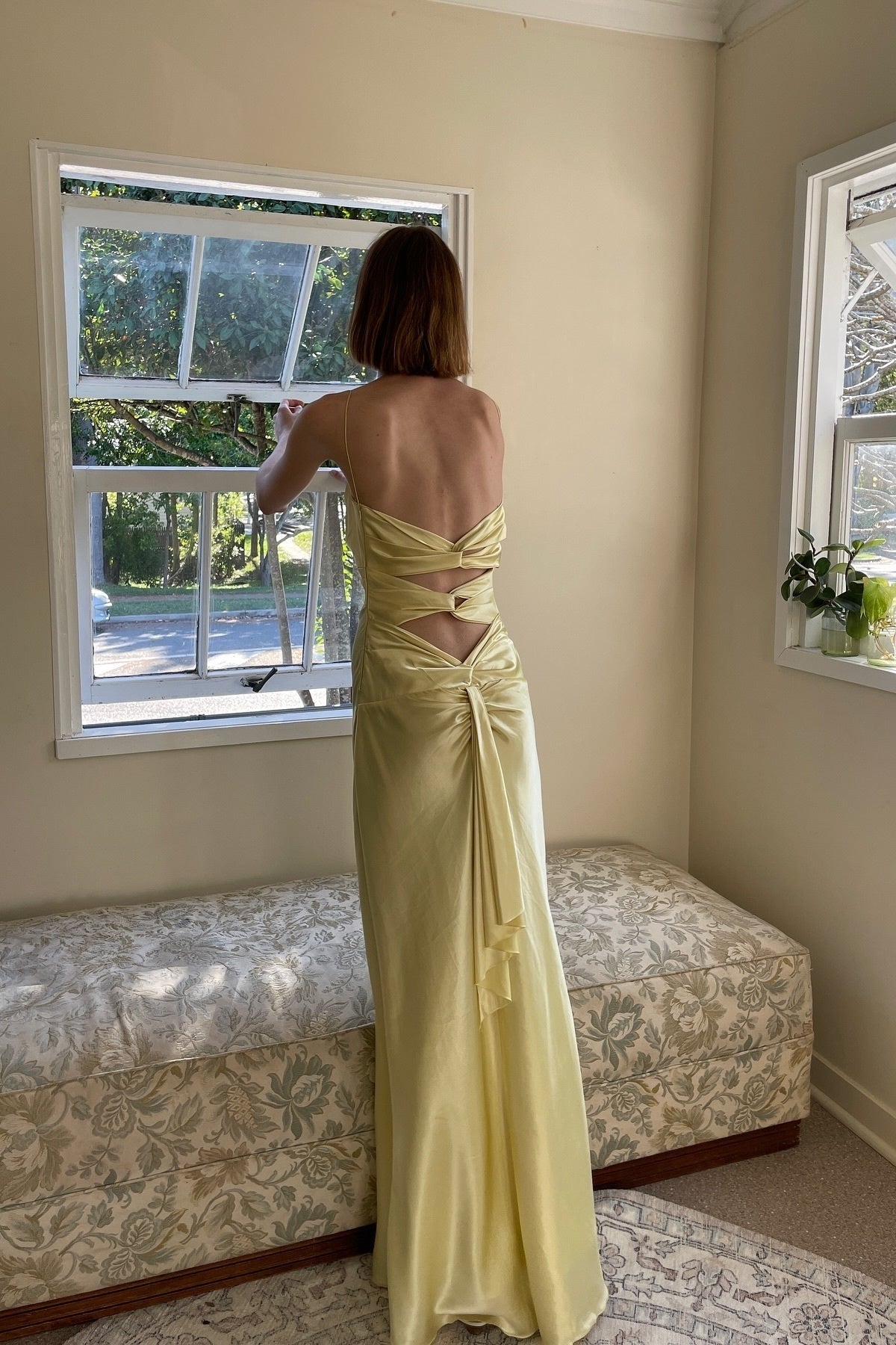 Simple Sheath Spaghetti Straps Light Green Long Party Dresses