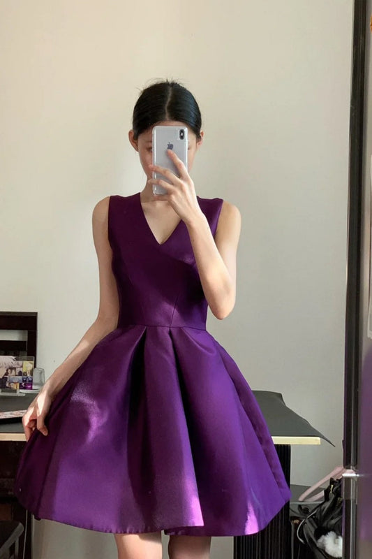Short Fashion Party Dress Satin gh6640