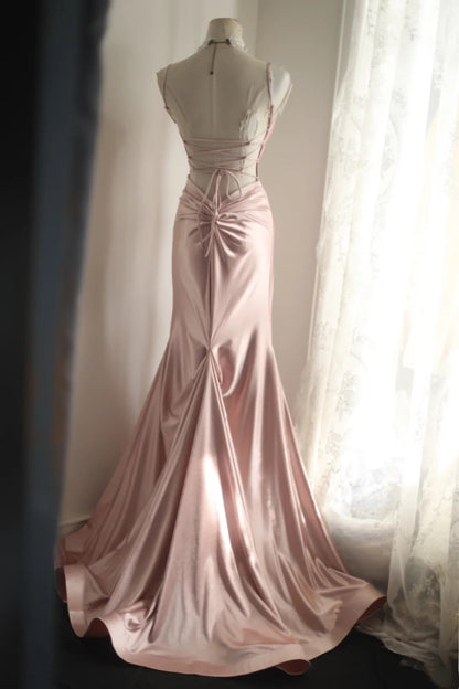 Pink Mermaid Evening Gown gh6556