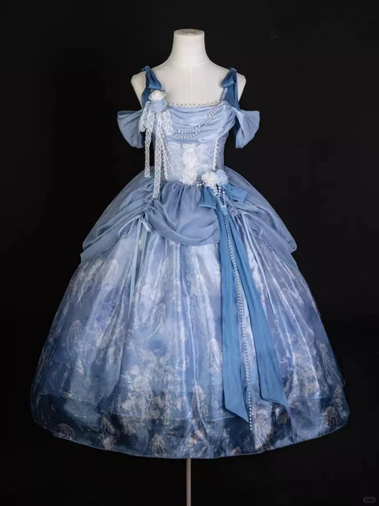 Girlhomeshops-Blue sweet fashion tulle short homecoming dress birthday dress gh5344