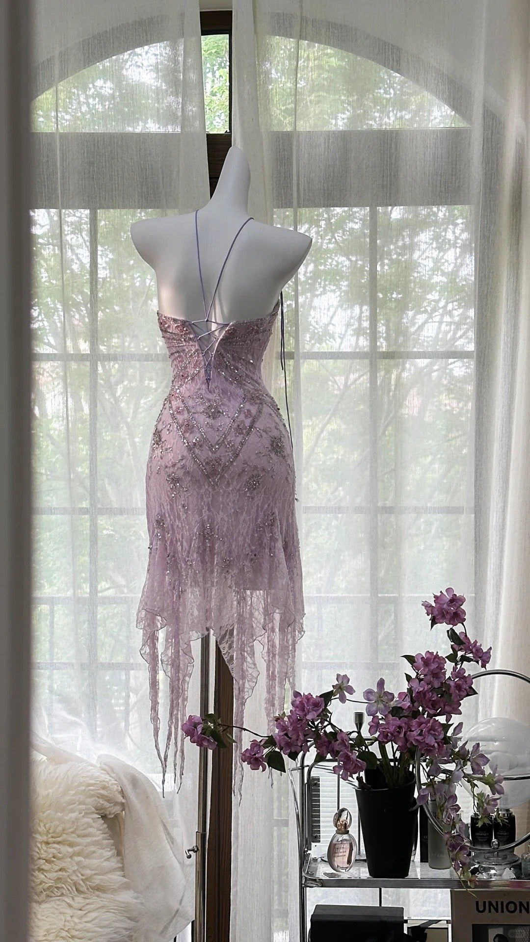 Gorgeous Exquisite Beaded Lace Long Chiffon Homecoming Dress Prom Dress Evening Dress Wedding Party Dress Prom Dress Graduation Date Dress gh3988