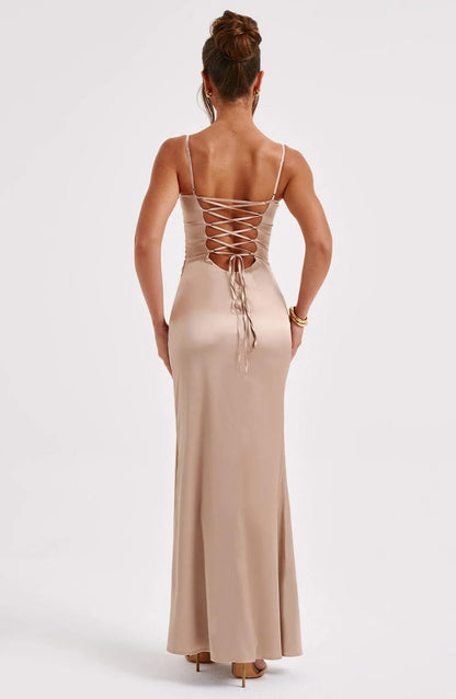 Satin Prom Dresses for Women Long Mermaid Evening Dress Formal Party Gown