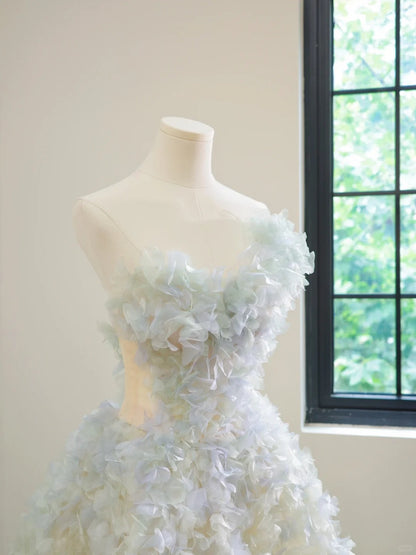 Girlhomeshops-Specially adjusted Monet Garden color fairy elegant long tulle Prom Dress evening dress gh5061