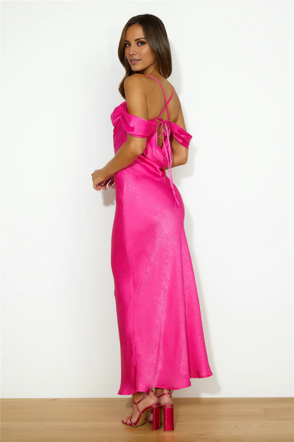 Jimiss off shoulder collar thin shoulder strap backless long style Prom dress