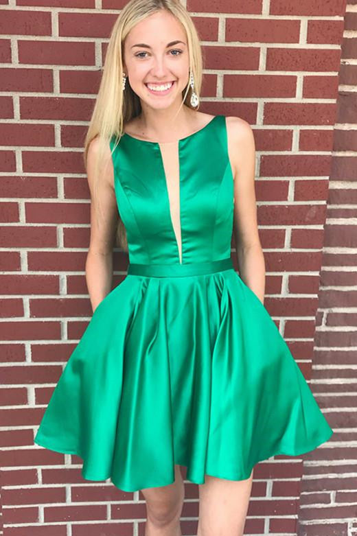 Cute A-line Short Yellow Homecoming Dress Mini Dresses Party Night