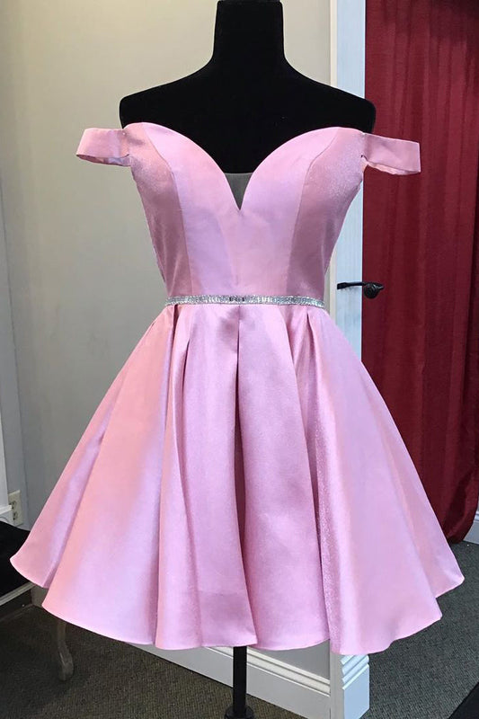 Short Satin Dress Outfit Classy Party Beaded Cocktail Dresses