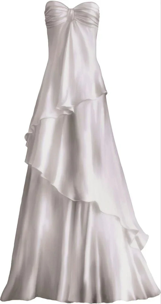 Aimishang Elegant Gowns Evening Dresses Sweetheart A Line White Long Prom Dresses Party Dresses Prom Dresses Stores