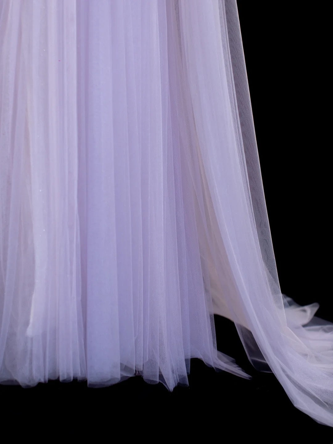 Fairy Luxury Dreamy Style Light Purple Tulle Strapless Train Gown - Starlight Theme Dinner & Ball Dress gh6562