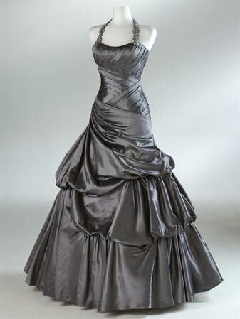 New Retro-Style Long Satin Ball Gown gh6882