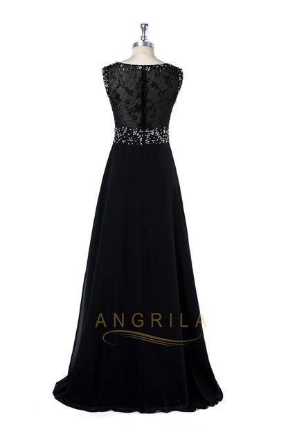 Beading Sleeveless Bridesmaid Dresses