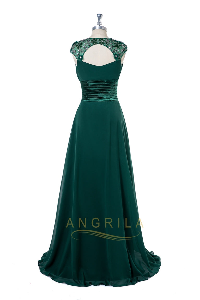 Beading Chiffon Pleated Bridesmaid Dresses