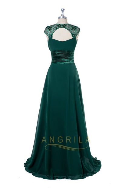 Beading Chiffon Pleated Bridesmaid Dresses
