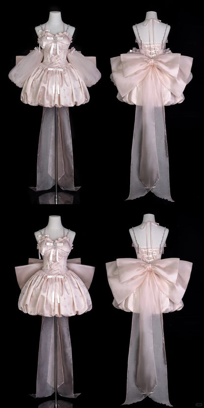 Girlhomeshops-Pink sweetheart neckline fashion chiffon satin short homecoming dress birthday dress gh5343