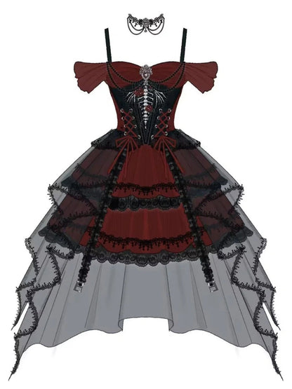 Girlhomeshops-Black red beaded tulle lace short homecoming dress birthday dress gh5347