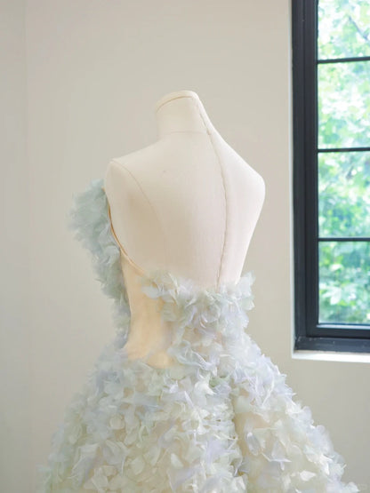 Girlhomeshops-Specially adjusted Monet Garden color fairy elegant long tulle Prom Dress evening dress gh5061