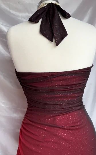 Gorgeous Shiny Beaded Sweetheart Halter-neck Long Sheath Prom Dress Party Dress Evening Dress HZ1024