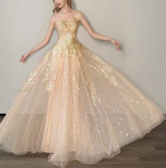 Long Dress Evening Dress Birthday Dress  gh7054