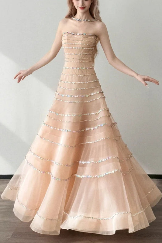 Long Dress Evening Dress Birthday Dress  gh7053