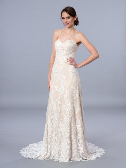 Boho Wedding Dress Lace Wedding Dress Strapless Bohemian Wedding Dress Lace Wedding Dresses