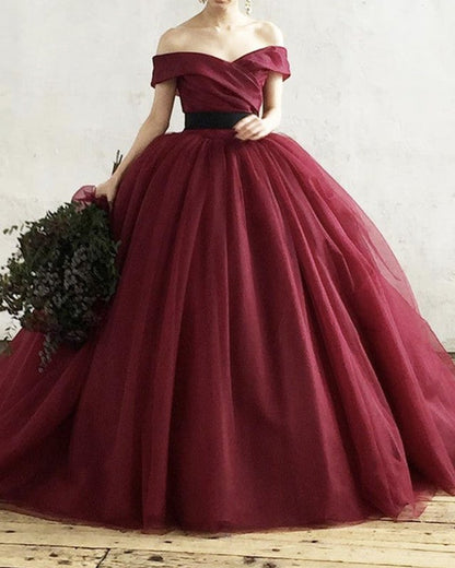 Ball Gown Organza Dresses Off The Shoulder